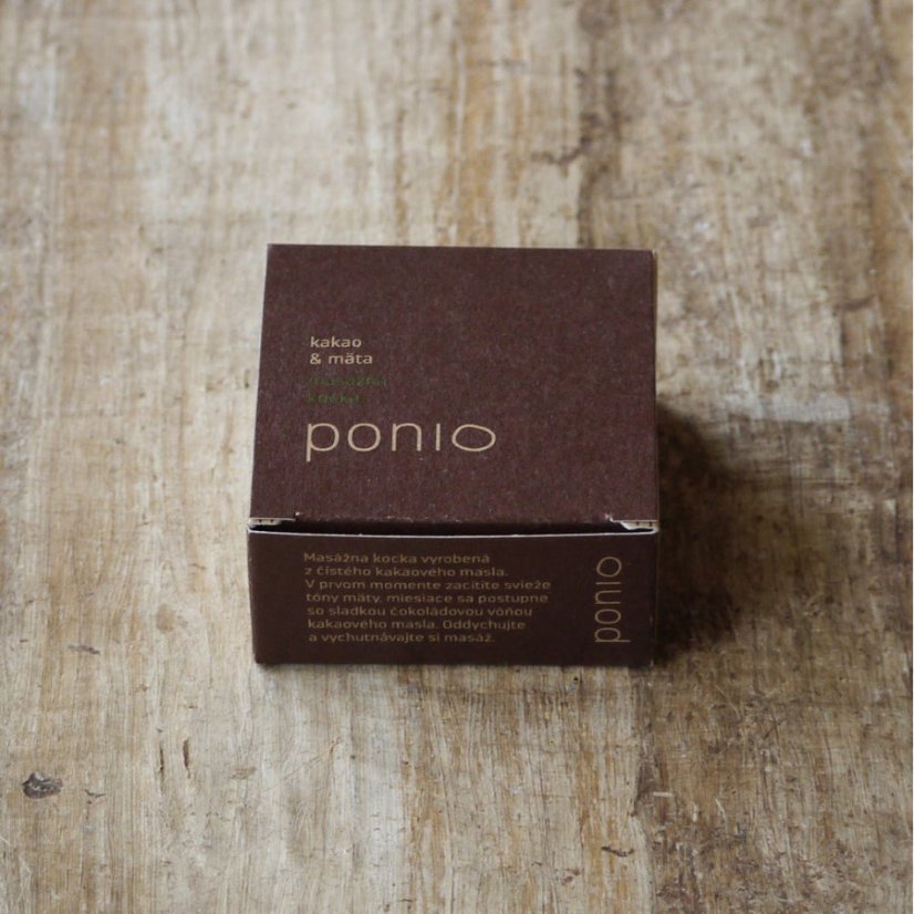 Ponio masážní kostka Kakao a máta