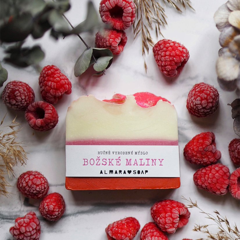 Almara Soap tuhé mýdlo Božské maliny