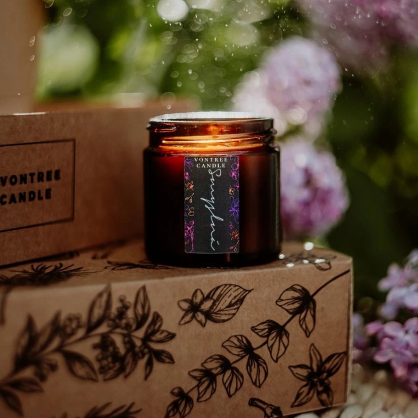 Vontree Candle Sójová vonná svíčka Smyslná 60ml