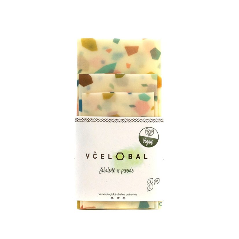 Včelobal voskované bavlněné ubrousky TRIO Vegan