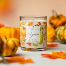 Vontree Candle Sójová vonná svíčka Hřejivá dýně a skořice