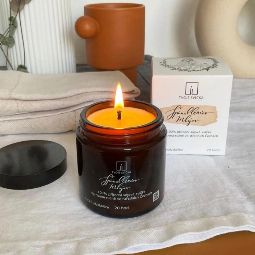 Tvoje svíčka vonná svíčka ve skle Špindlerův mlýn