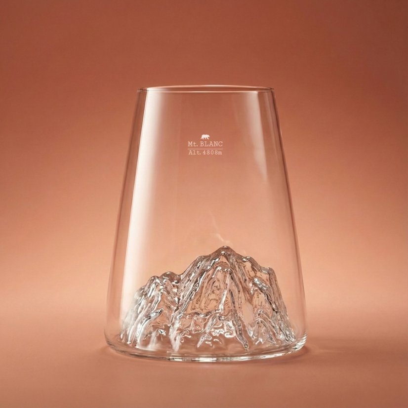 Alaskan Maker Designová křišťálová sklenice Mont Blanc