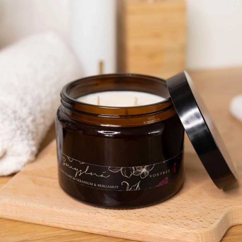 Vontree Candle Sójová vonná svíčka Smyslná 500ml