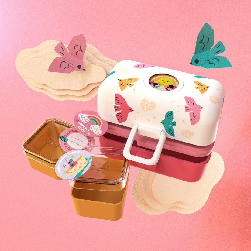 Dětský obědový bento box na jídlo Tresor Graphic Monbento