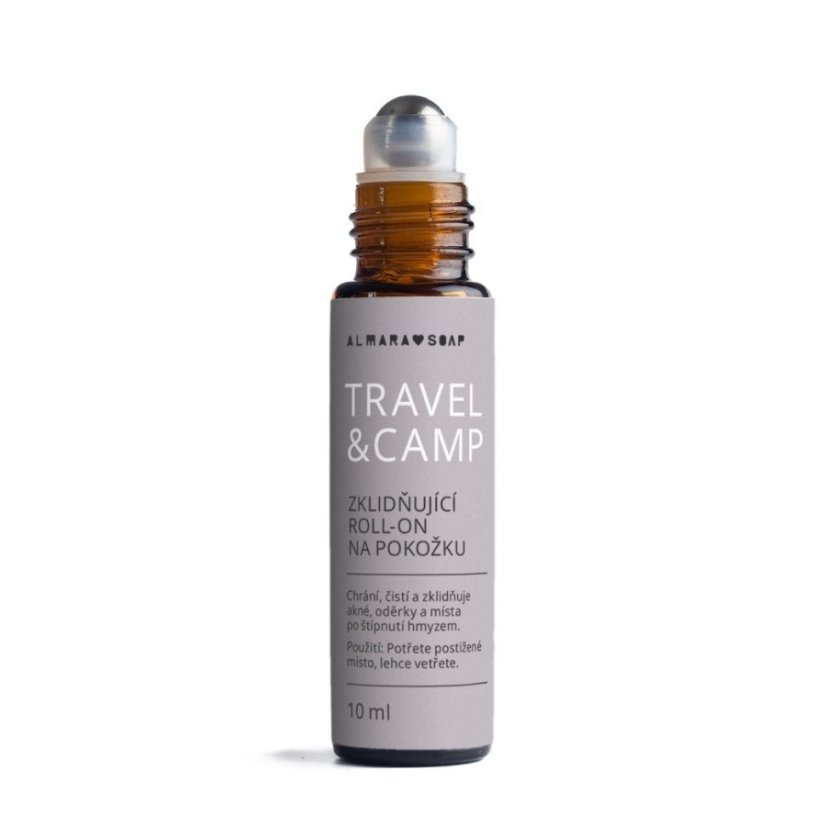 Almara Soap Přírodní zklidňující olej Travel & Camp Roll-on