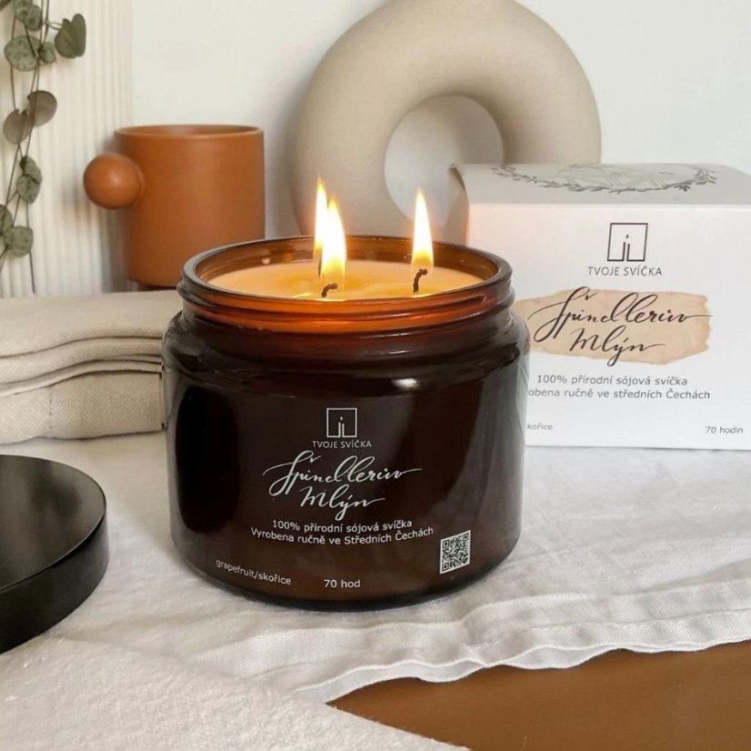 Tvoje svíčka vonná svíčka ve skle Špindlerův mlýn