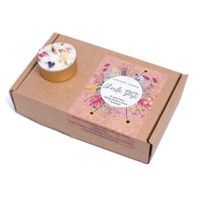 Vontree Candle Sójová čajová svíčka zdobená Chvíle Štěstí
