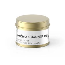 Vontree Candle Vonná sójová svíčka v plechovce Pižmo, Magnolie, Vanilka