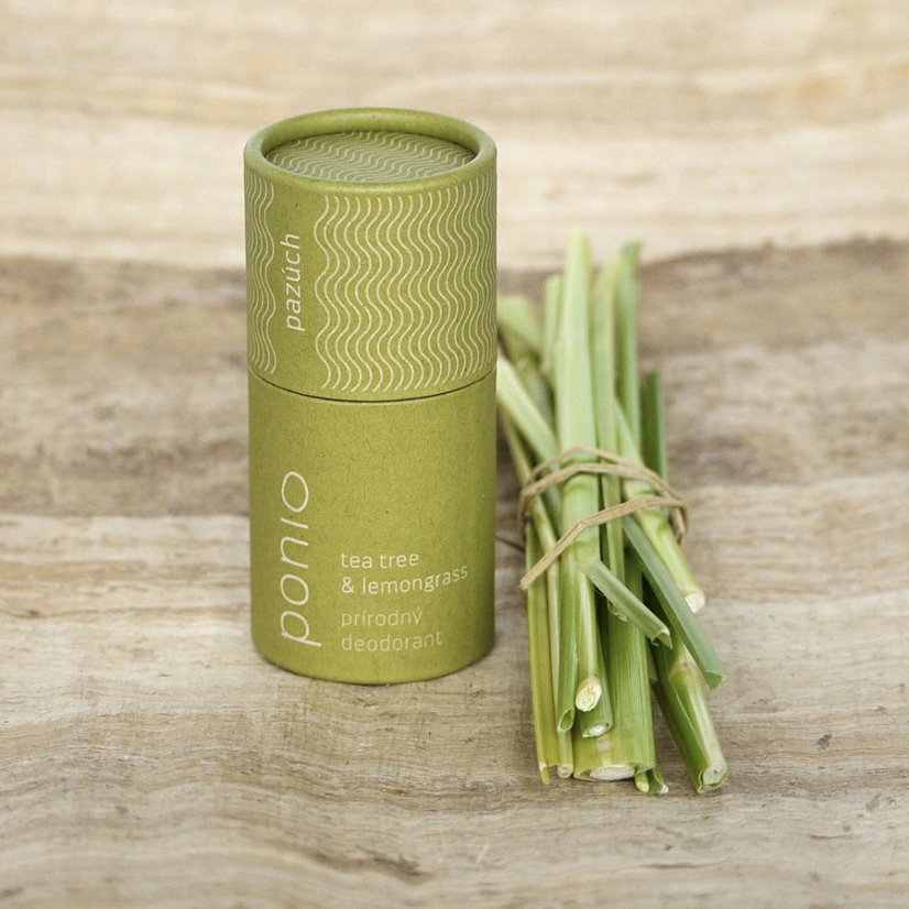 Ponio přírodní tuhý deodorant Tea Tree a Lemon Grass