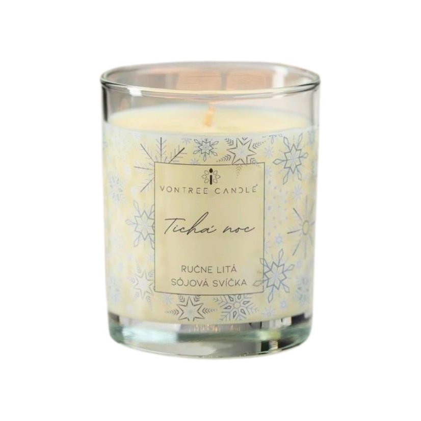 Vontree Candle Vánoční sójová vonná svíčka Tichá noc