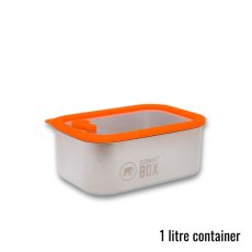 Elephant Box Nerezový box do mikrovlnky se skleněným víkem