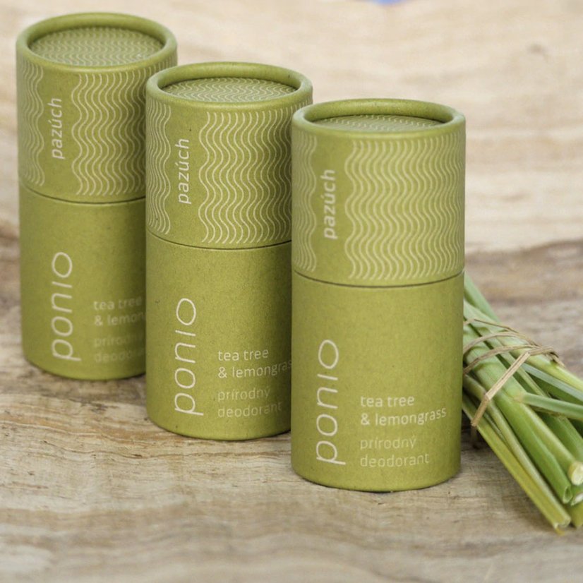 Ponio přírodní tuhý deodorant Tea Tree a Lemon Grass