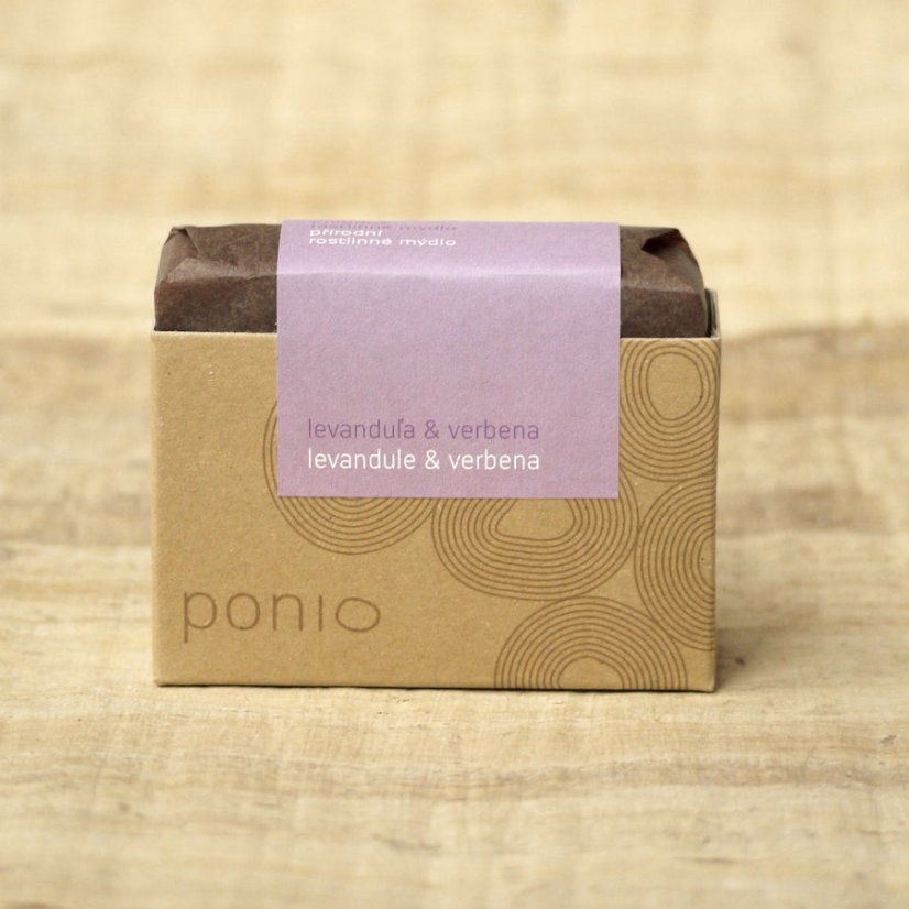 Ponio přírodní tuhé mýdlo Levandule & Verbena