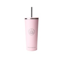 Neon Kactus Designový nerez pohár s brčkem 710 ml