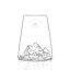 Alaskan Maker Designová křišťálová sklenice Mount Everest
