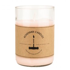 Aromka vonná sójová svíčka v láhvi od vína Rosé