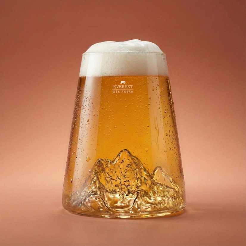 Alaskan Maker Designová křišťálová sklenice Mount Everest
