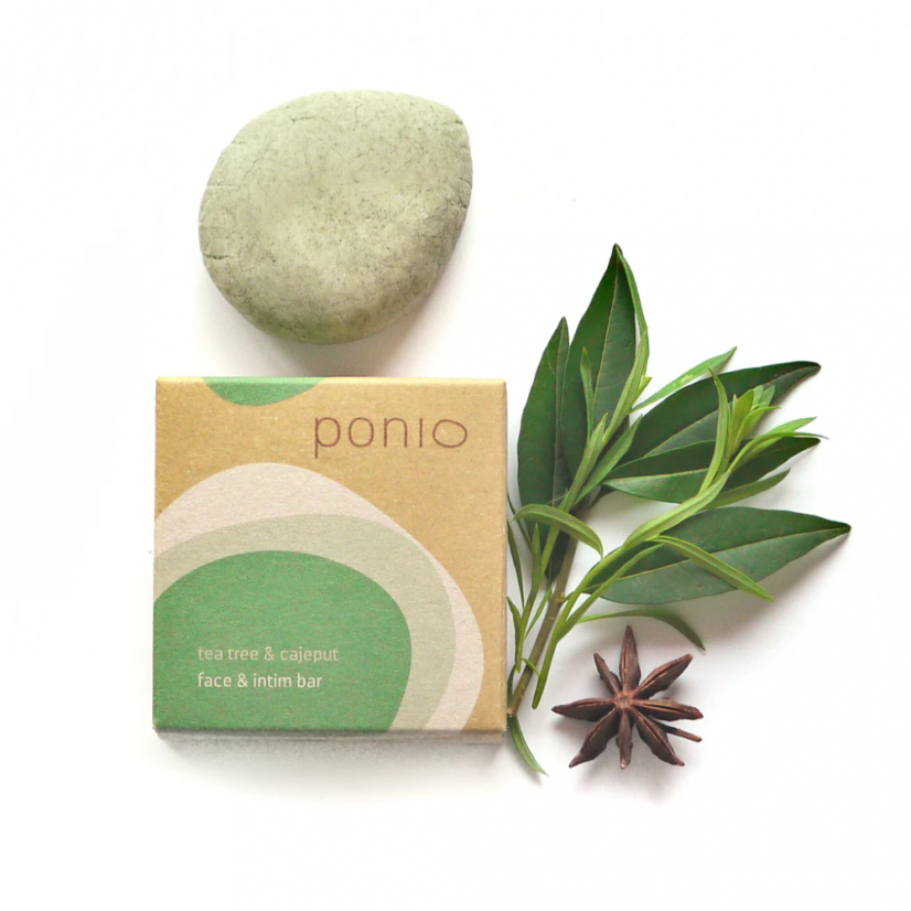Ponio Čistící prostředek face & intim bar Tea tree & cajeput