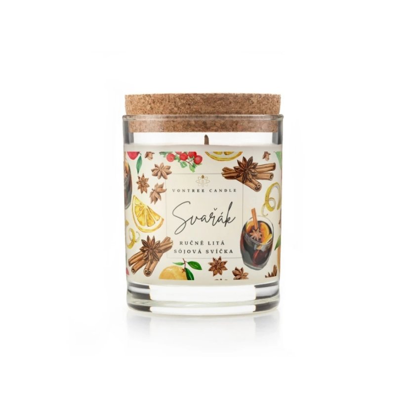 Vontree Candle Sójová vonná svíčka Svařák
