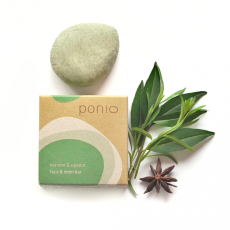 Ponio Čistící přípravek face & intim bar Tea tree & cajeput