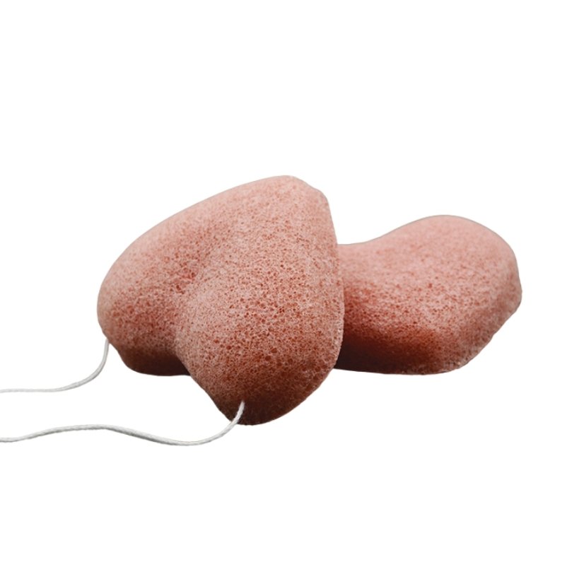 Konjac přírodní pleťová houbička Růžový francouzský jíl