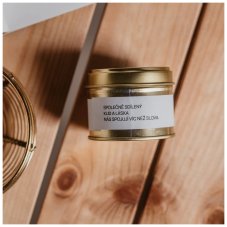 Vontree Candle Vonná sójová svíčka v plechovce Santal, Ambra, Pačuli