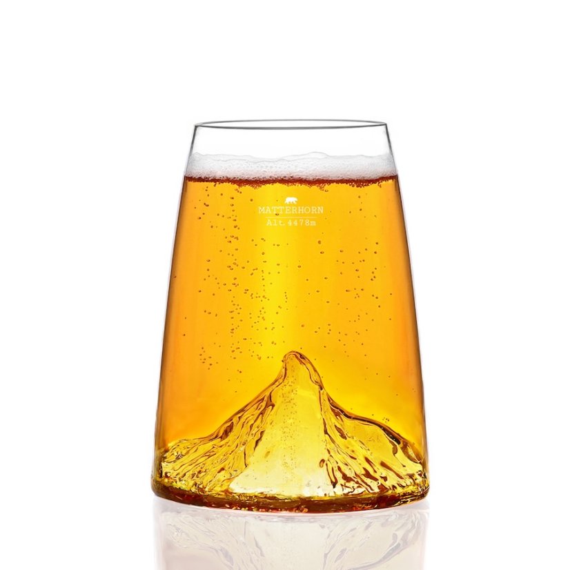 Alaskan Maker Designová křišťálová sklenice Mount Matterhorn