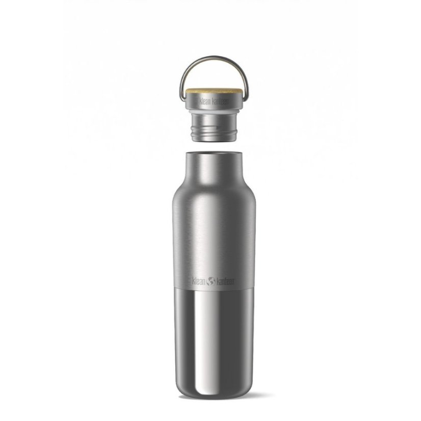 Klean Kanteen Nerezová termoska Rise s bambusovým víčkem 473ml