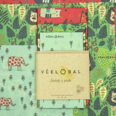 Včelobal voskované bavlněné ubrousky TRIO Zvířátka