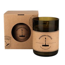 Aromka vonná sójová svíčka v láhvi od vína Cabernet