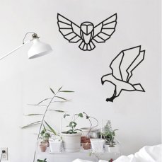 BeWooden dřevěná dekorace na zeď Owl Siluette