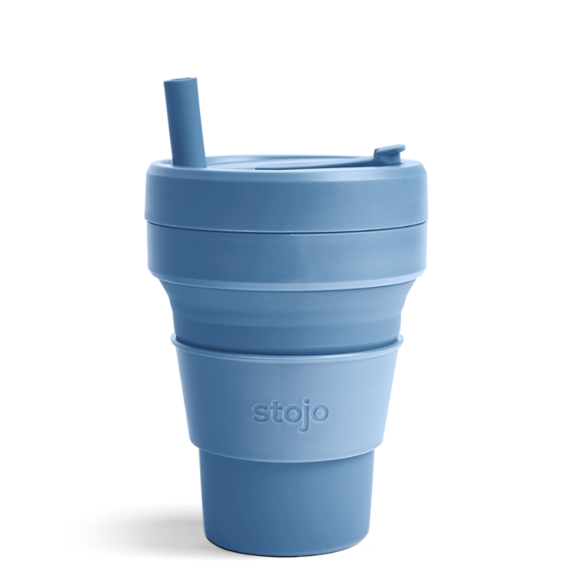 Stojo skládací kelímek s brčkem Junior 237 ml