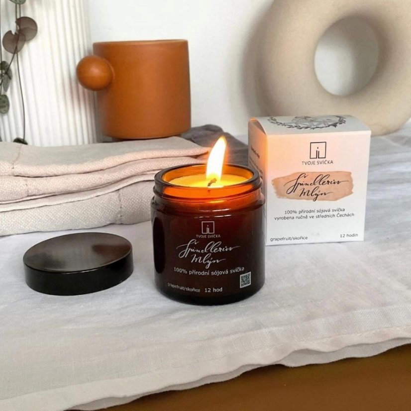 Tvoje svíčka vonná svíčka ve skle Špindlerův mlýn