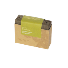 Ponio přírodní tuhé jemné mýdlo Tea tree a Lemongras