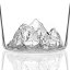 Alaskan Maker skleněná karafa na alkohol Mount Everest