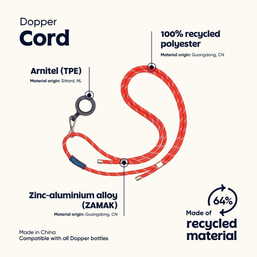 Dopper Šňůrka na láhve a termosky Cord