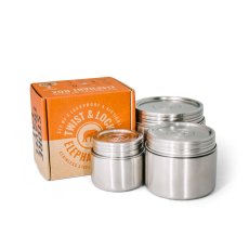 Elephant Box těsnící plechovky na jídlo s víčkem Trio