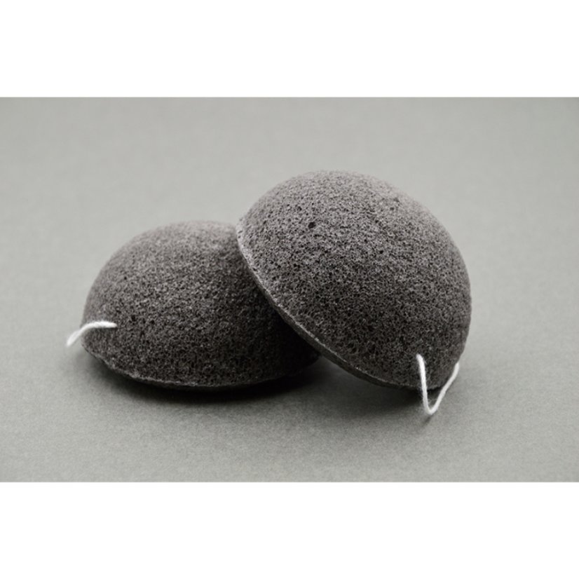 Konjac přírodní pleťová houbička Černé aktivní bambusové uhlí