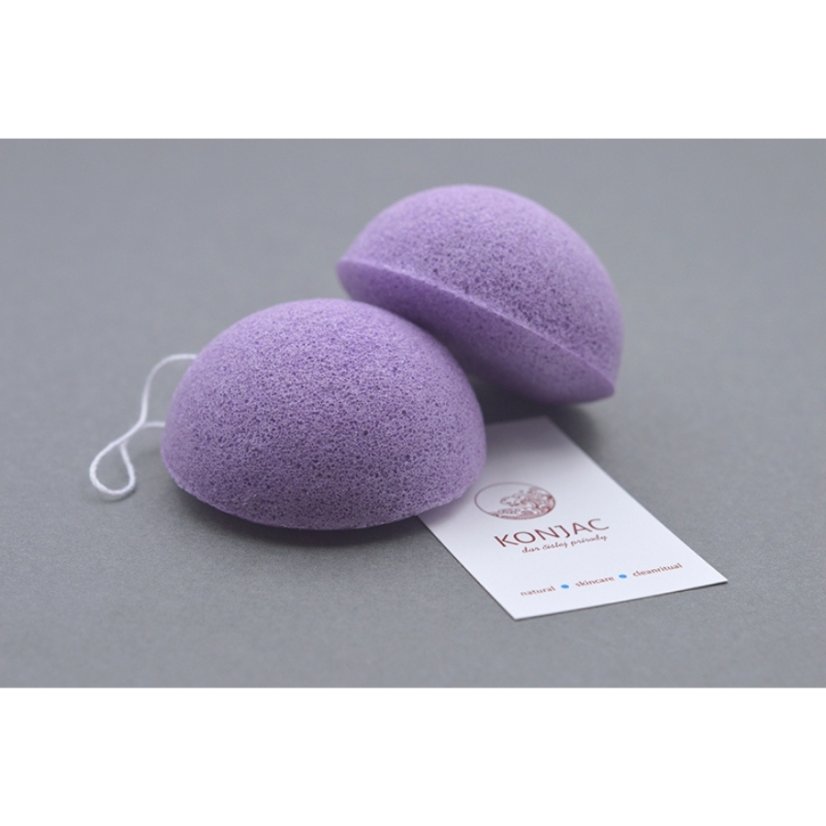 Konjac přírodní pleťová houbička Borůvka