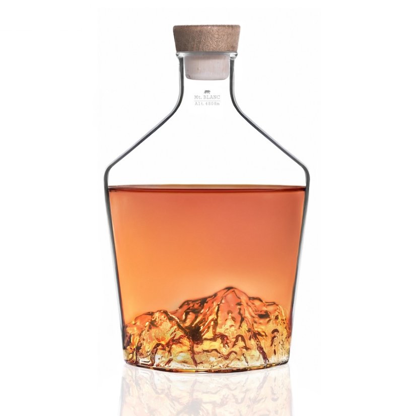 Alaskan Maker skleněná karafa na alkohol Mont Blanc