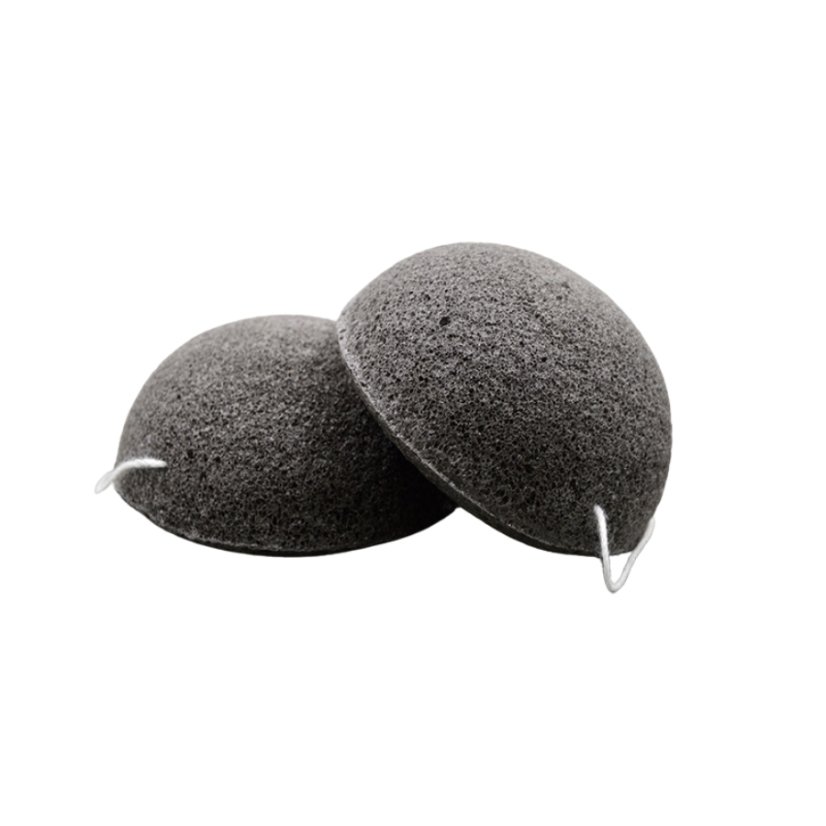 Konjac přírodní pleťová houbička Černé aktivní bambusové uhlí