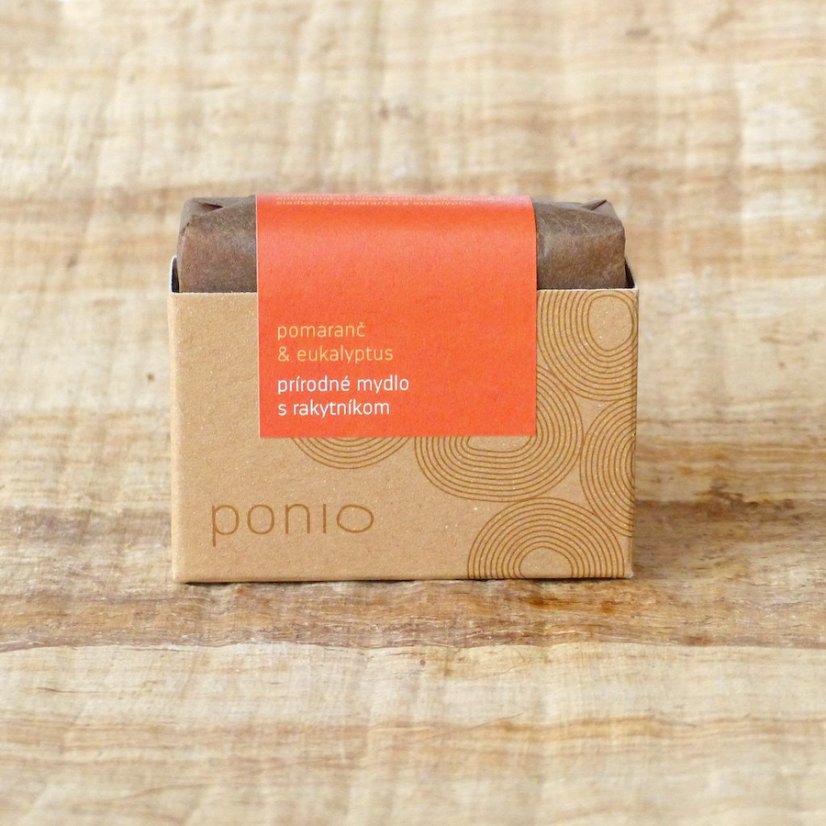 Ponio přírodní tuhé mýdlo Pomeranč a eukalyptus