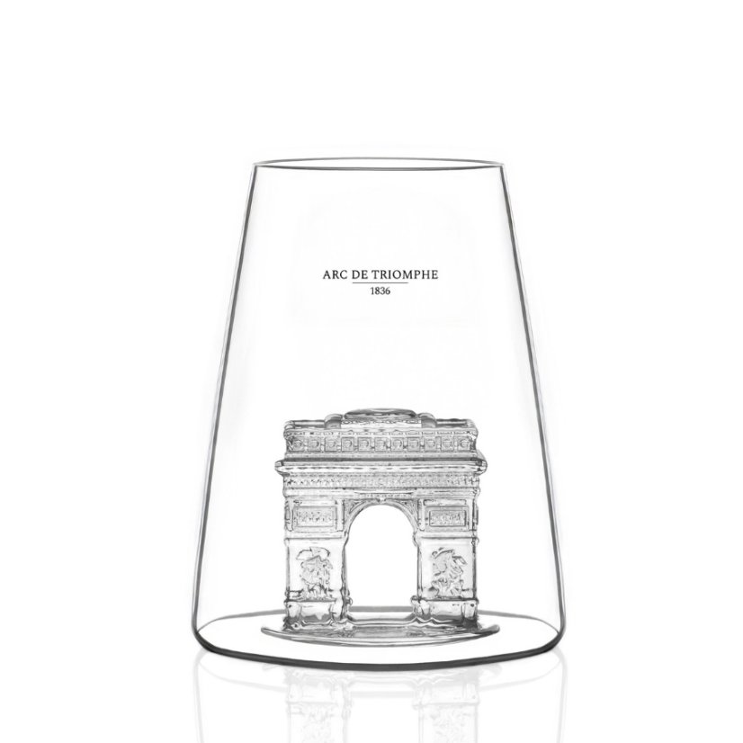 Alaskan Maker Designová křišťálová sklenice Monument Vítězný oblouk