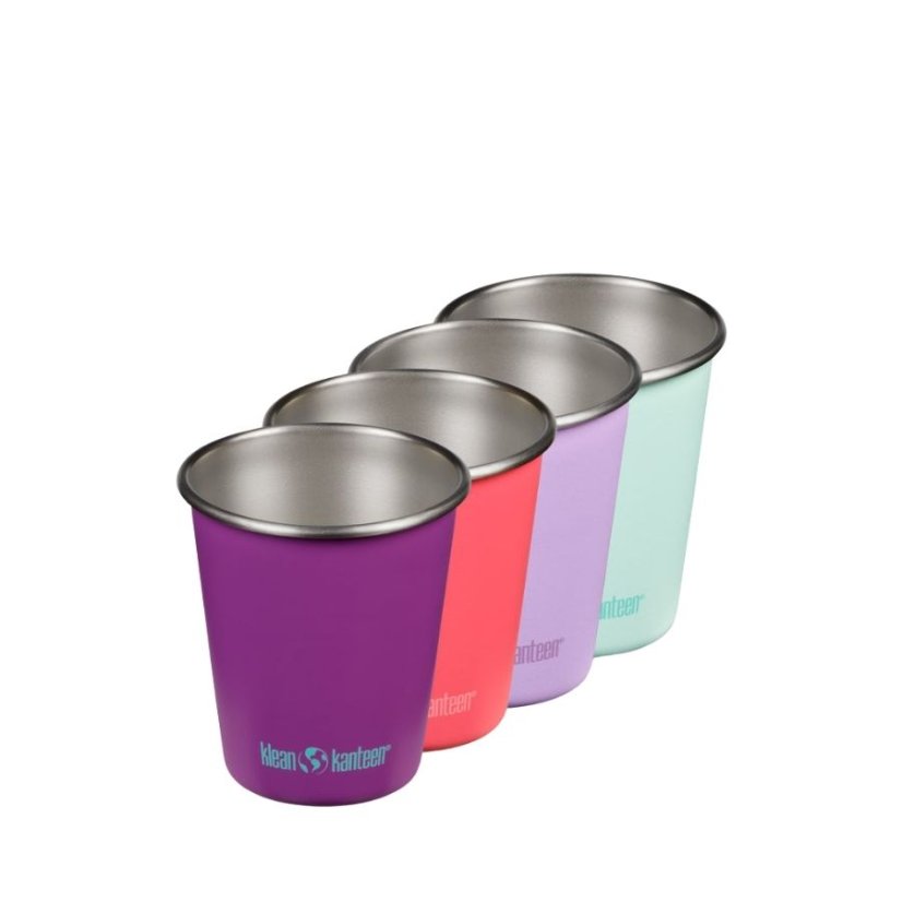 Klean Kanteen Sada dětských nerezových pohárků 4 x 296 ml