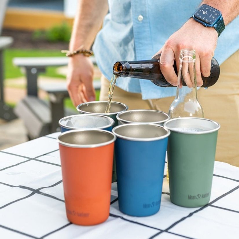Klean Kanteen Sada barevných nerezových pohárků 4 x 473 ml