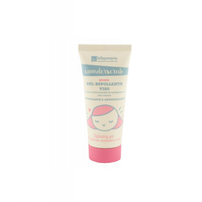 LaSaponaria peelingový gel na obličej WonderScrub Bio