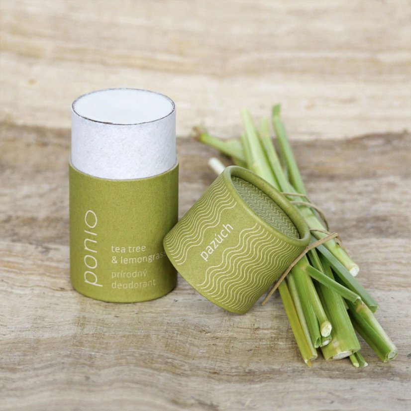 Ponio přírodní tuhý deodorant Tea Tree a Lemon Grass