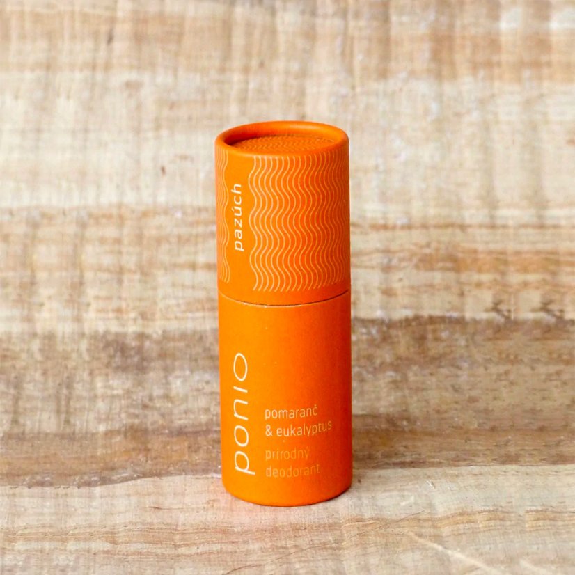 Ponio přírodní tuhý deodorant Pomeranč a Eukalyptus