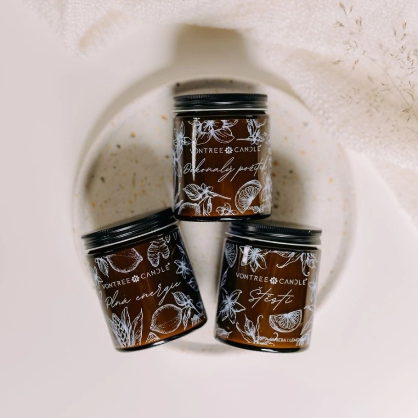 Vontree Candle Sójová vonná svíčka Dokonalý požitek 180 ml